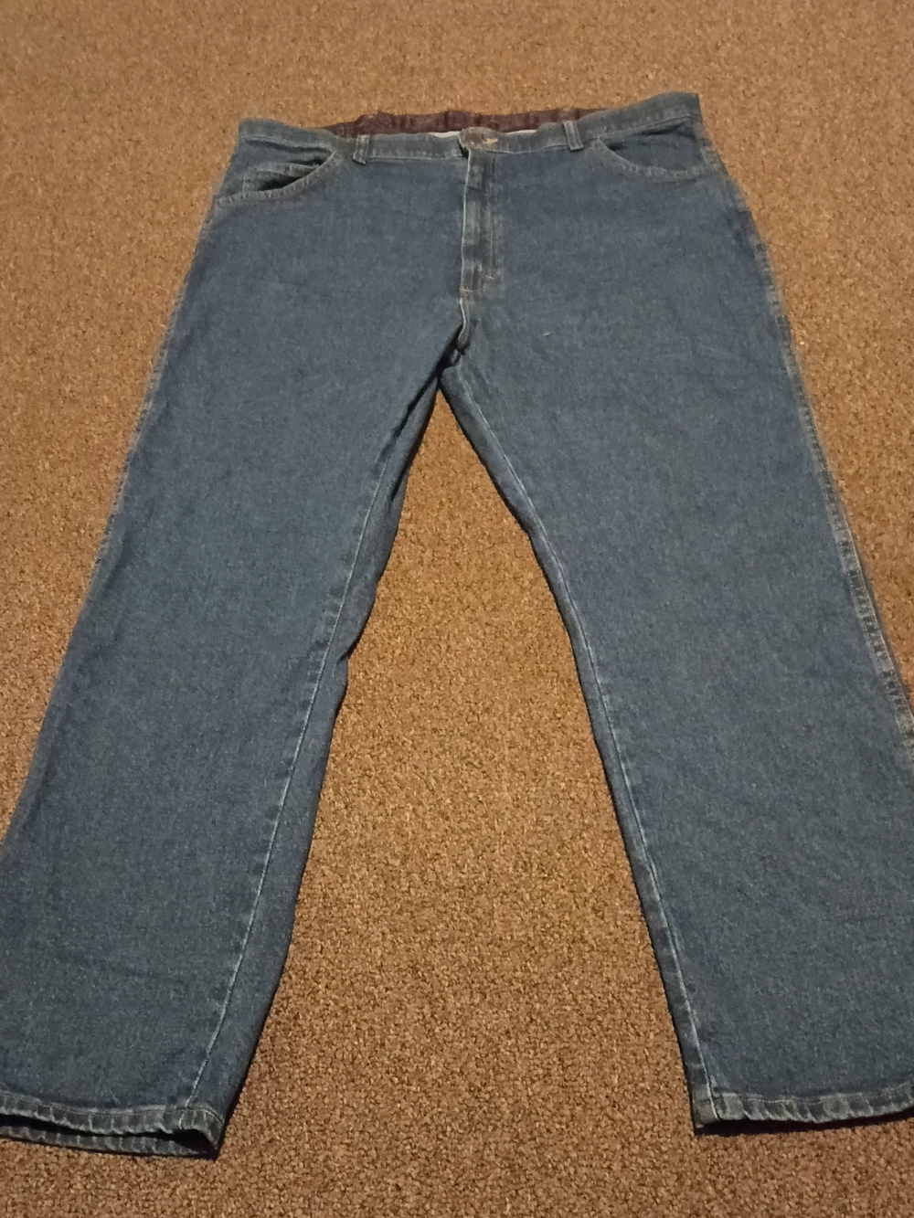 Wrangler Men's Straight Leg Denim Jeans in Blue 40x30